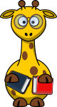 Giraffe Bookworm